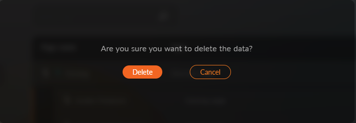 نافذة حذف