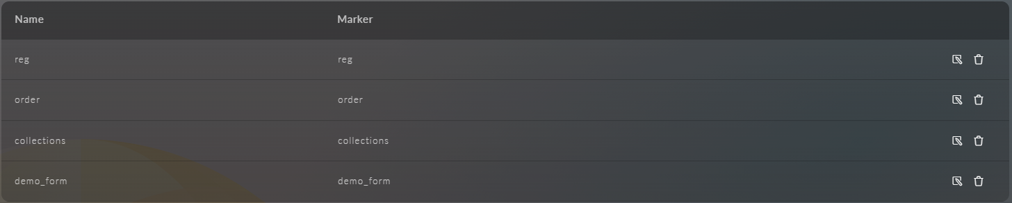 Form list